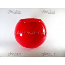 Ваза стеклянная-аквариум Red 7,7литров, h-200мм, d-250мм